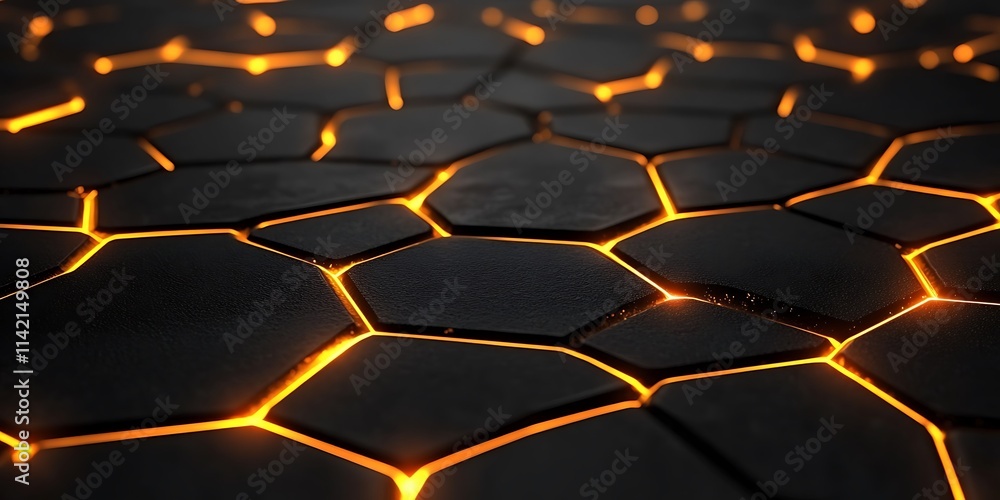 Poster connected network of nodes with glowing lines, ample blank space, futuristic technology concept, dar