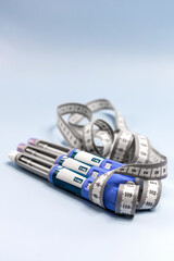 Ozempic Insulin injection pen or insulin cartridge pen for diabetics and weight loss.