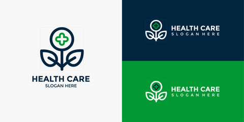 Fototapeta premium Healthcare, Logo, Medical, Health, Wellness, Clinic, Doctor, Hospital, Cross, First Aid, Stethoscope, Heartbeat, Medicine, Pharmacy, Care, Nurse, Health Icon, Clean Design, Minimalist, Professional