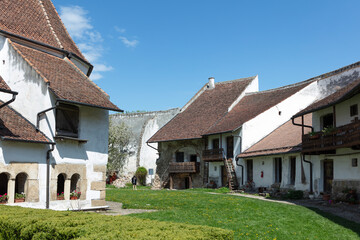 Romania Harman Fortified Church on a Cloudy Summer Day