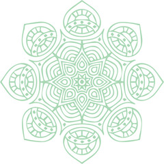 Beautiful flower art and mandala vector design