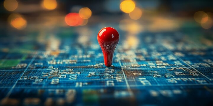 Marked Calendar Date with Red Pin