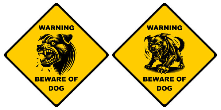 beware of dog, danger sign.
