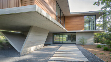 Obraz premium modern house exterior