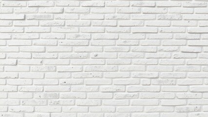 Textured white brick wall background, showing mortar detail, urban, wallpaper, aged