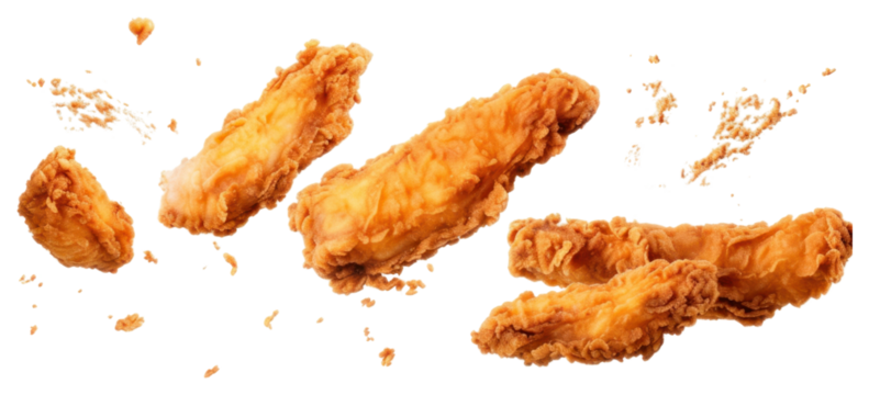 PNG Photo of flying fast foods white background croquette freshness.