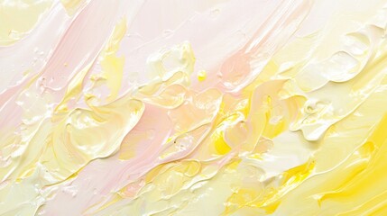 Fototapeta premium Abstract Pastel Yellow and Pink Paint Texture