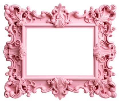 PNG Rectangle vintage frame pink.