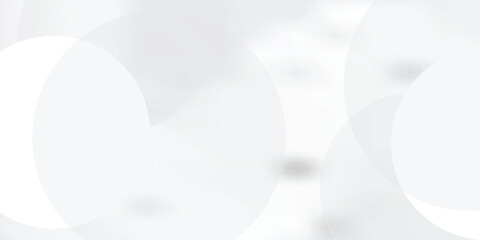 White geometric abstract background overlap layer on bright space with lines effect decoration. Modern graphic design element circles