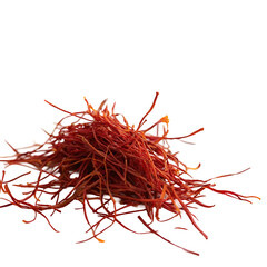 saffron isolated on white