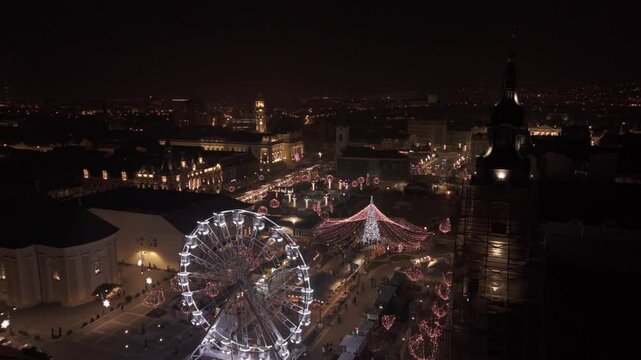 Oradea City Christmas Fair, Bihor, Romania, DJI, Dji Air 3, D-logm