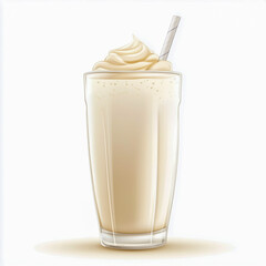 Milk shake isolated on white background