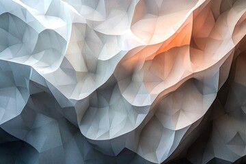 Obraz premium Abstract geometric wave pattern with soft light gradient
