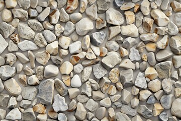 Naklejka premium Photo of Pile of small pebble stones. Background texture for backdrops or mapping