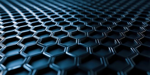 Fototapeta premium Close up of a black metal mesh