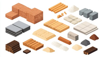 Isolated Vector Design of Building Materials