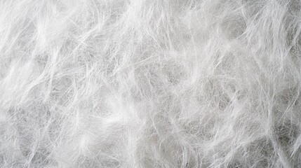 White Tangled Fibers Texture Background Image