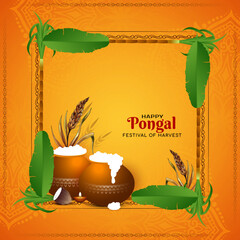 Religious Happy Pongal south Indian festival background