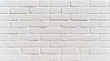 Fototapeta premium Clean and Simple White Brick Wall Background for Modern Design