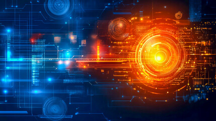 Obraz premium Top Abstract Technology Background Design with Futuristic Elements and Digital Patterns