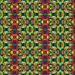 Seamless pattern with flowers