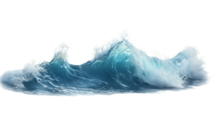 Ocean wave, transparent background