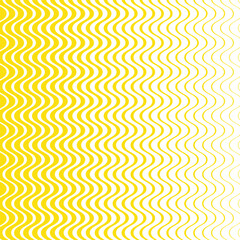 simple yellow colour thik to thin bland vertical zig zac line pattern