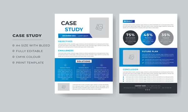Case Study template and Business Case Study Layout
