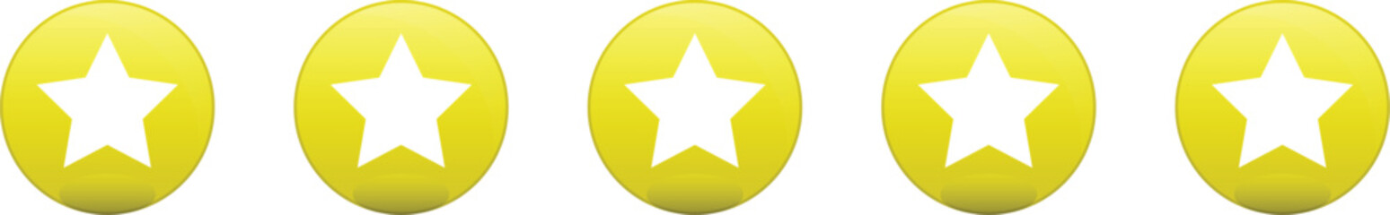 Obraz premium Five stars testimonial product rating flat black edgy icon for apps, UI, template and websites. Product Quality, Feedback, Customer review. review service, satisfaction. 5 score.