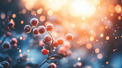 red christmas background with snowflakes
