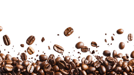 Obraz premium Coffee beans, transparent background