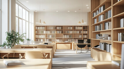 interior of a library