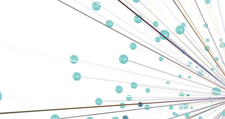 Concept of Network, internet communication. 3d illustration