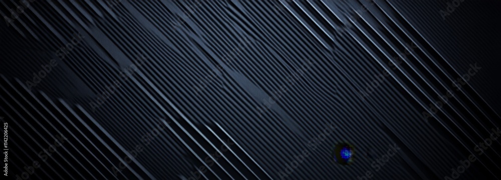 Aufkleber abstract dark diagonal lines texture with a small blue sphere.