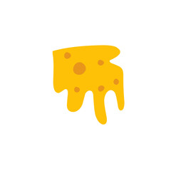 melted cheese vector