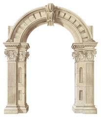 Fototapeta premium PNG Wedding arch architecture historical decorative.