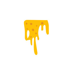 melted cheese vector