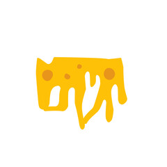 melted cheese vector