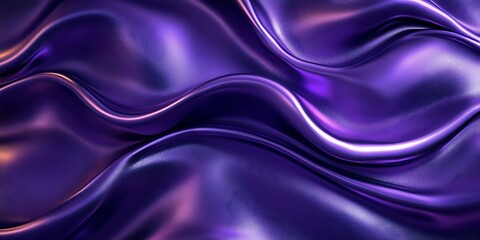 Obraz premium Abstract purple wavy silk fabric texture background.