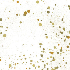 Gilded Celebration: Magnificent 3D Illustration of a Grand gold Confetti Event in PNG 3D