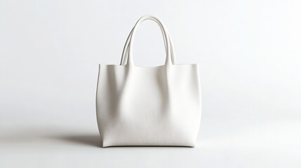 Modern Chic White Handbag Showcasing Elegance and Versatility in Everyday Fashion Accessories : Generative AI