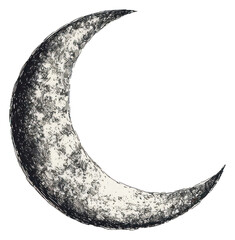 PNG Moon illustration celestial night.
