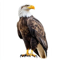Fototapeta premium Eagle animal isolated on white background