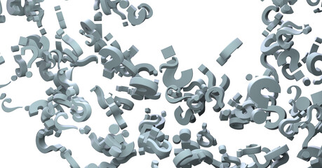 Question marks Quiz doubt survey faq public poll.