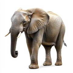 Obraz premium elephant isolated on white background