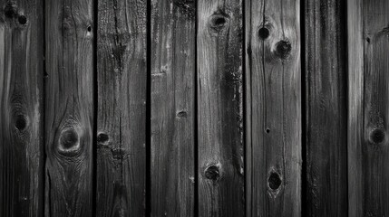 Naklejka premium Textured Black Wooden Board Fence Background for Rustic and Contemporary Design Projects