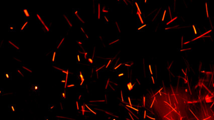 Floating embers sparks background PNG transparent. Opacity or screen mode usage for overlay