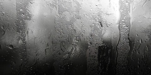 Window with water droplets on it