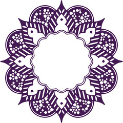 Beautiful flower art and mandala vector design