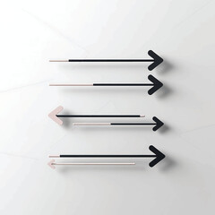 arrow icon symbols set colorful art illustration